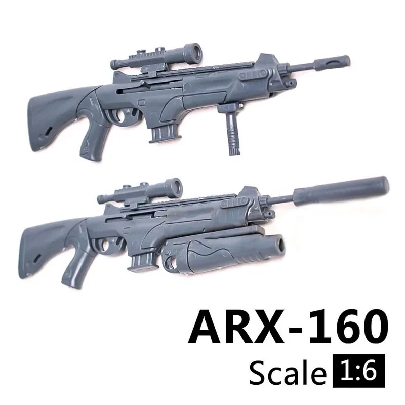 1/6 ARX-160 소총 군인 무기 액세서리 1/6 플라스틱 조립 총 모델 12 인치 액션 피규어 장난감
