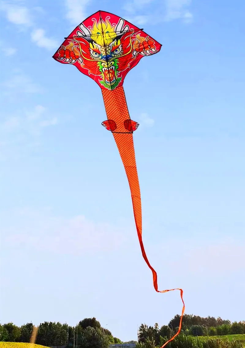 Cerf-volant Dragon traditionnel chinois en plastique, pliable, pour  l'extérieur, simple ligne, jouets sportifs pour adultes et enfants -  AliExpress