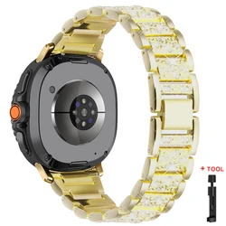 Luxury Diamond Metal Bracelet for Women - Elegant Replacement Strap for Smart Watches (Gold)