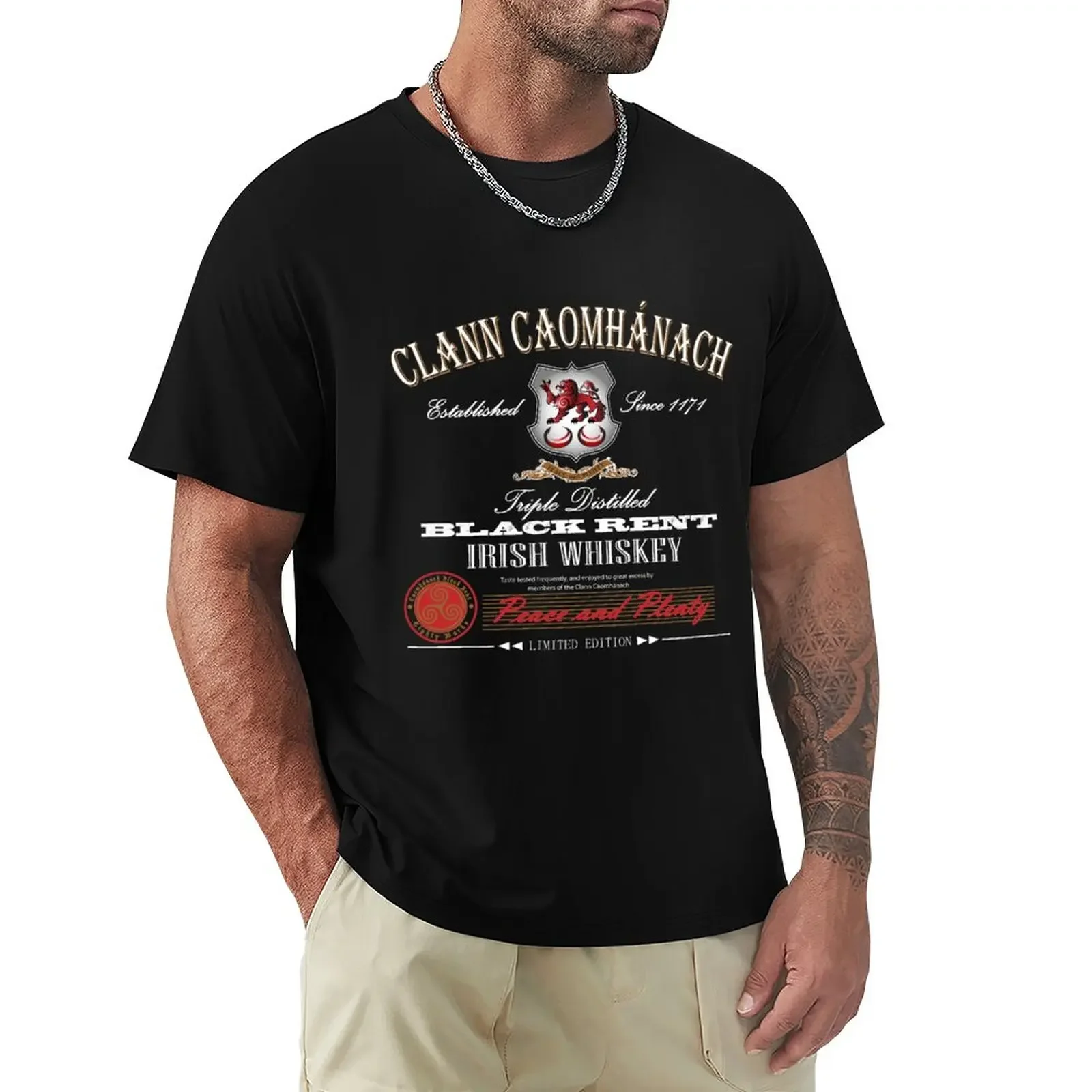

Kavanagh Clan Vintage Irish Whiskey T-Shirt tops summer top plus size tops Men's clothing