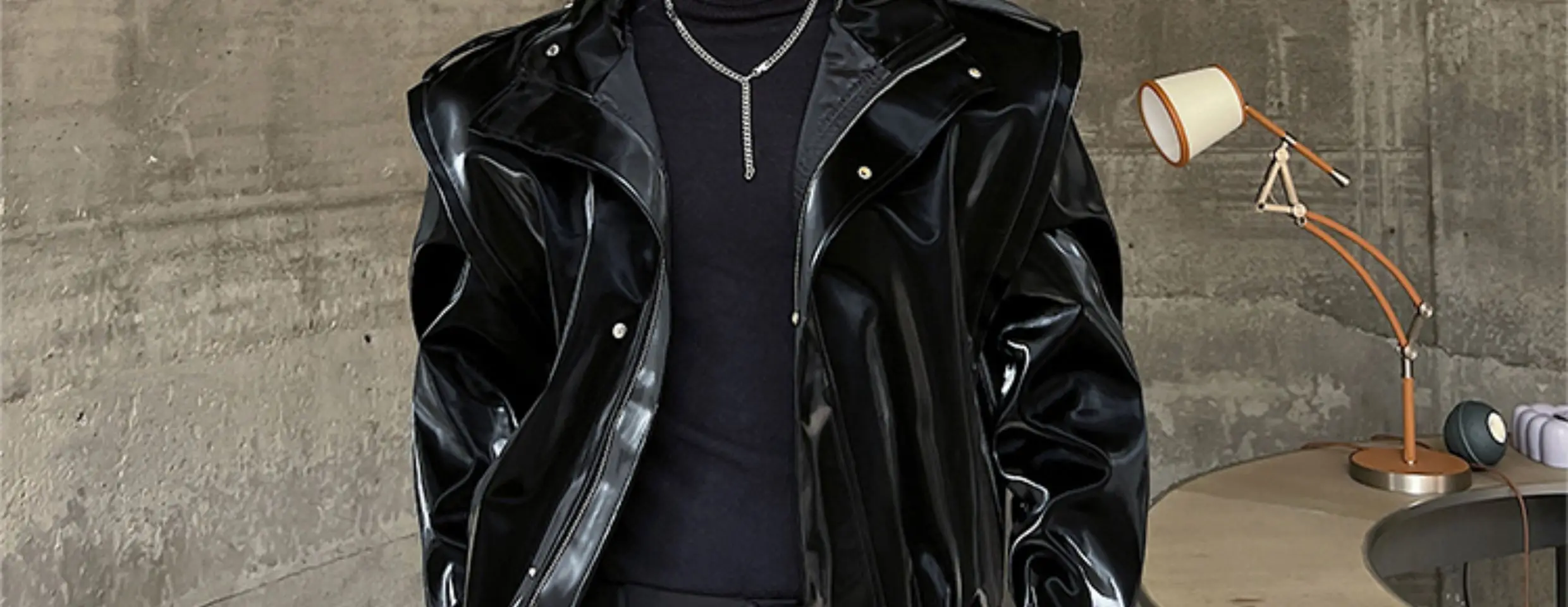 Description Picture 3 of itemLUZHEN Spring Fashion Shoulder Pad Design Leather Jackets Men's Original Personality Trendy Korean Reviews Many Clothes LZ2529