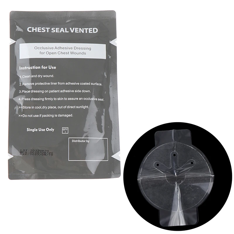 Medical Vent Seal Dressing For Open Chest Wounds First Aid Patch_voghion.com