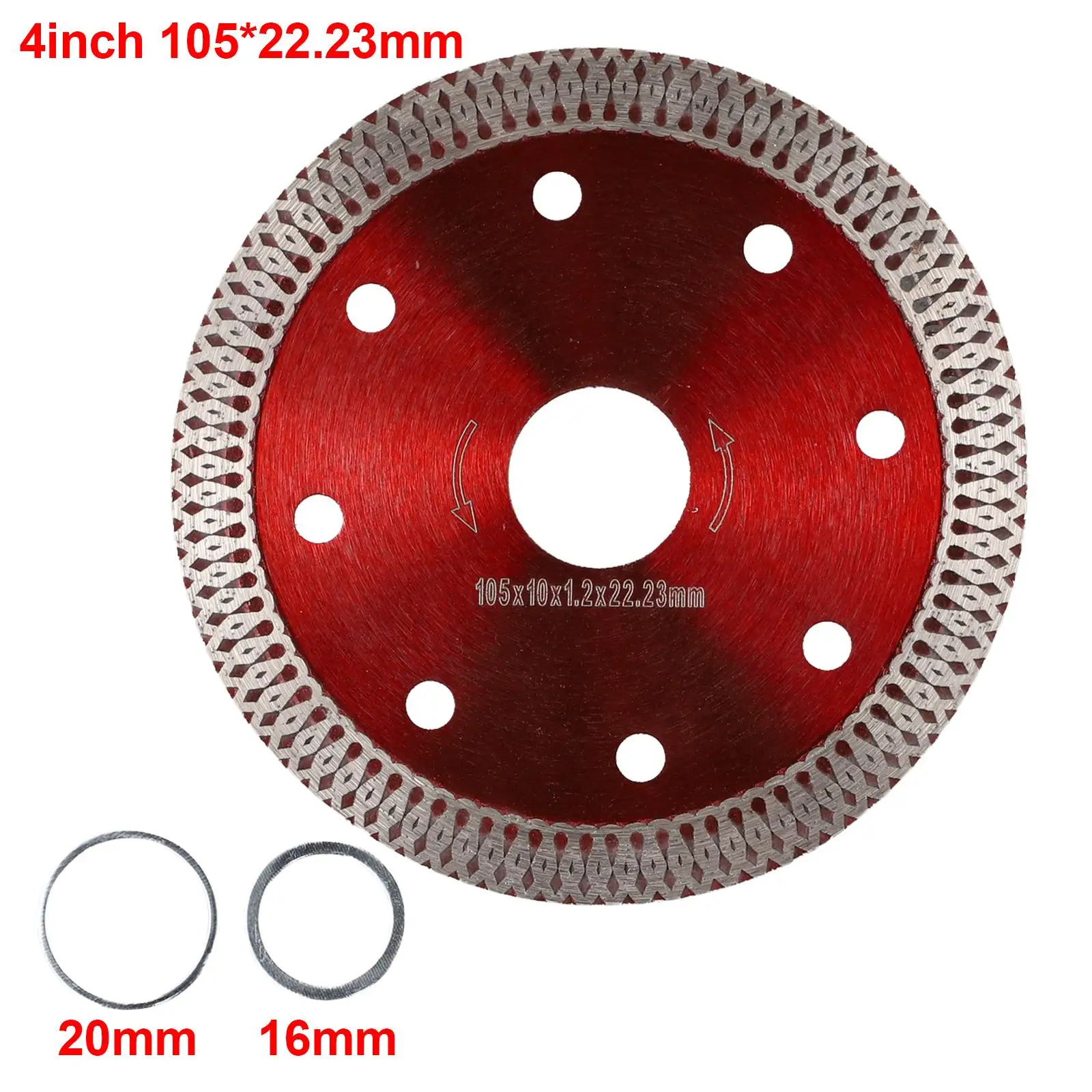 

1pc Ultra-thin Diamond Saw Blade Ceramic Oscillating Tool Accessories 4/4.5/5in Dry Wet Cutting Discs For Granite Marble Tile