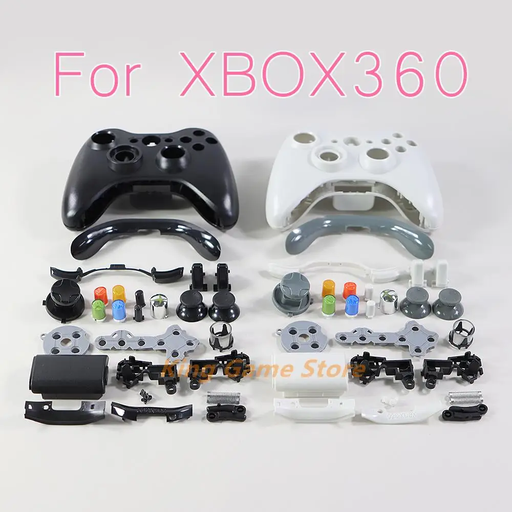 12 Set/Lotto Sostituzione Per Controller Xbox 360 Custodia Completa Wireless Shell Cover Per Xbox 360 Con Accessori Per Pulsanti