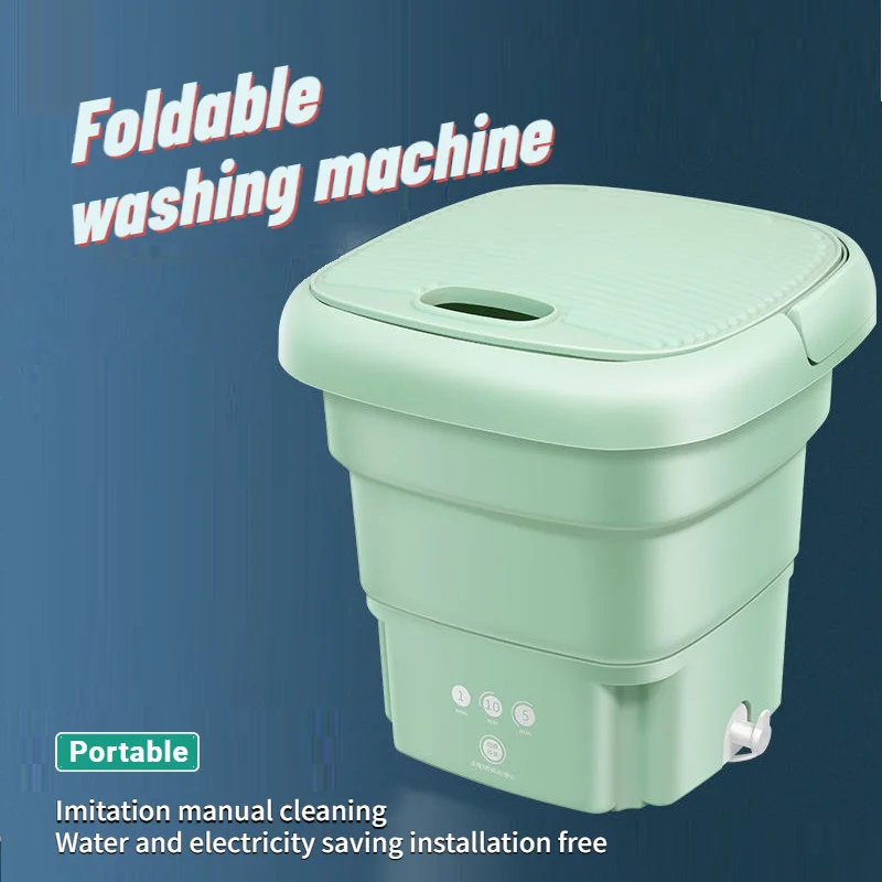 Folding Washing Machine Portable Camping Mini Washer Special Socks Underwear Underpants Infant Clothing Cleaning