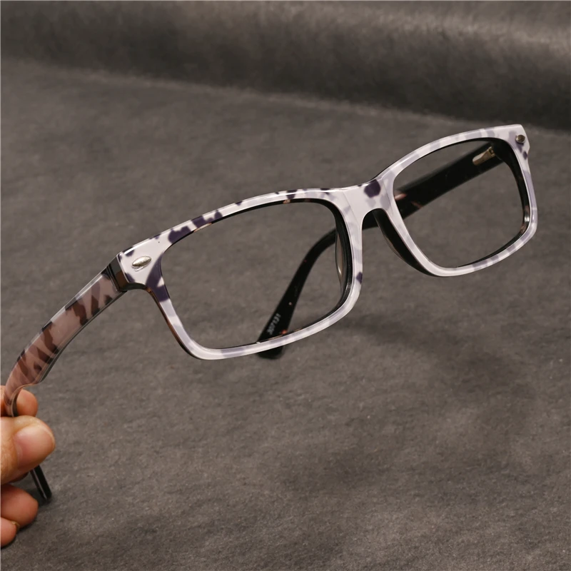 

Vazrobe Fashion Myopia Glasses Men Women Spring Hinge Eyeglasses Frame Male 0 -150 200 250 Optical Clear Lens Fashion Eyewear