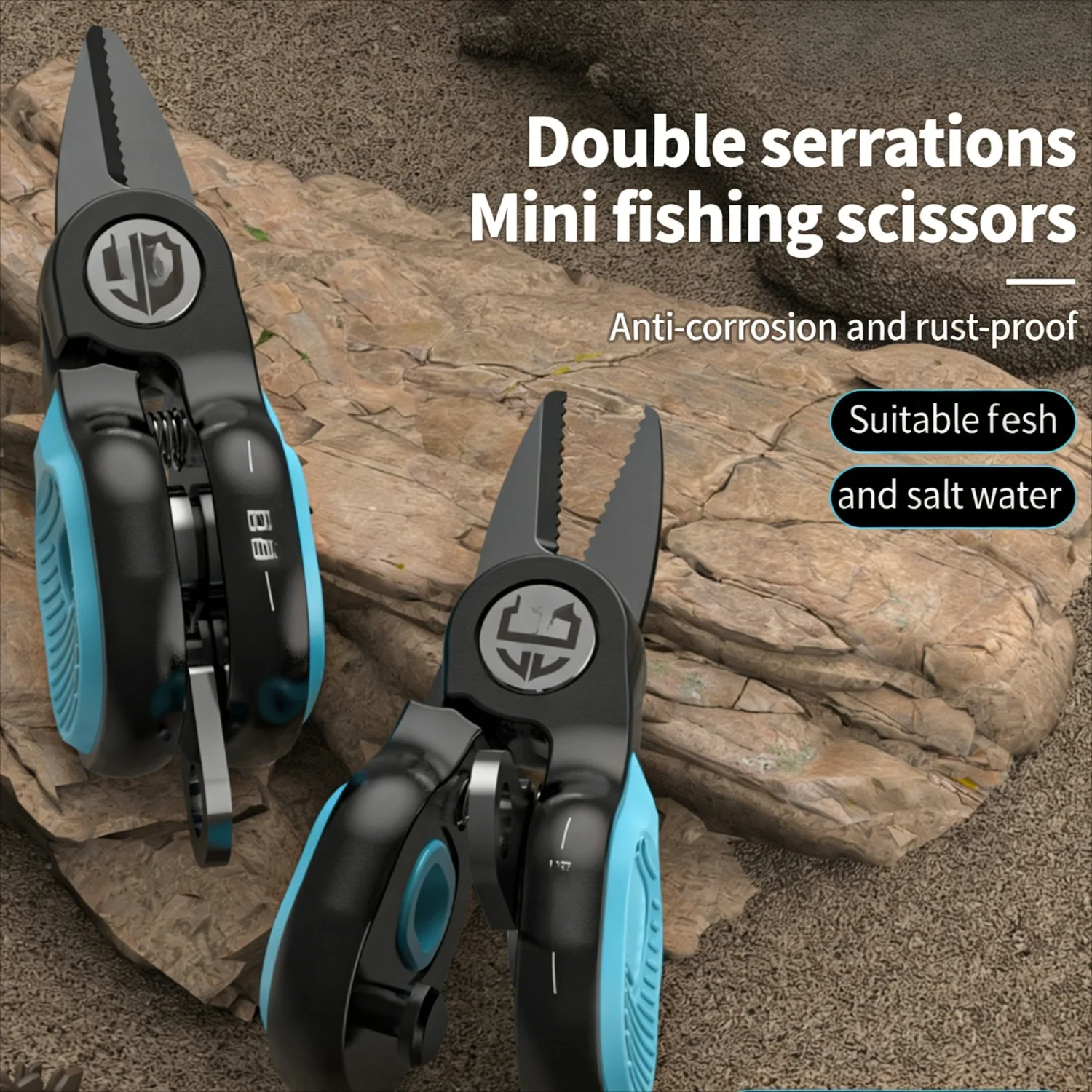 Portablelurescissors,stainlesssteelfishing-specificlinepeelingsaw-toothedgefishingscissors