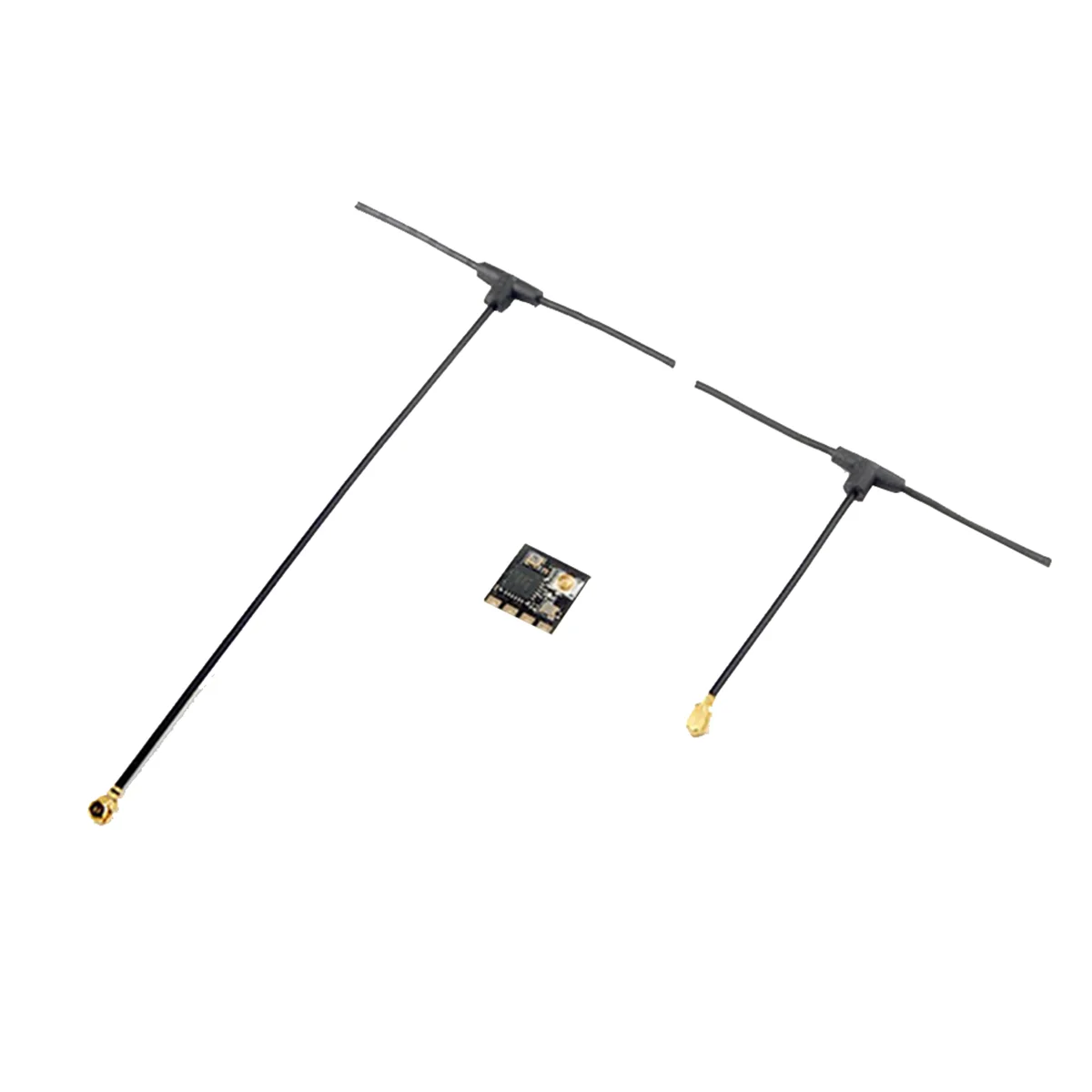 Récepteur ELRS EP1 2.4GHz à côté d'une pièce de monnaie pour échelle, poids de 0.42g.