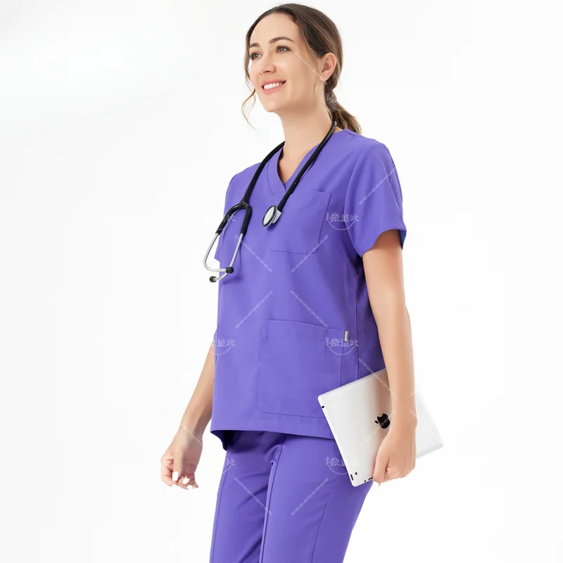 

New models Medical Scrubs Set Nursing Uniform Hospital Sanitary Nurse Suit Antibacteria Uniforms Antistatic Coveralls