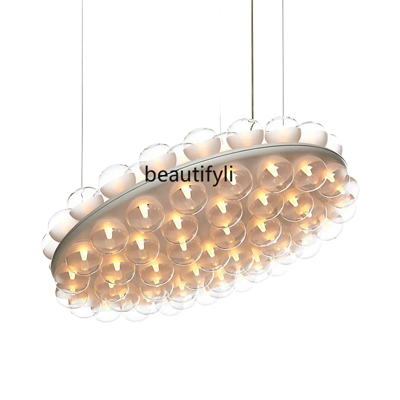 

Designer Post-Modern Creative Showroom Living Room Chandelier Sales Department Sand Tray Glass Bubble Chandelier