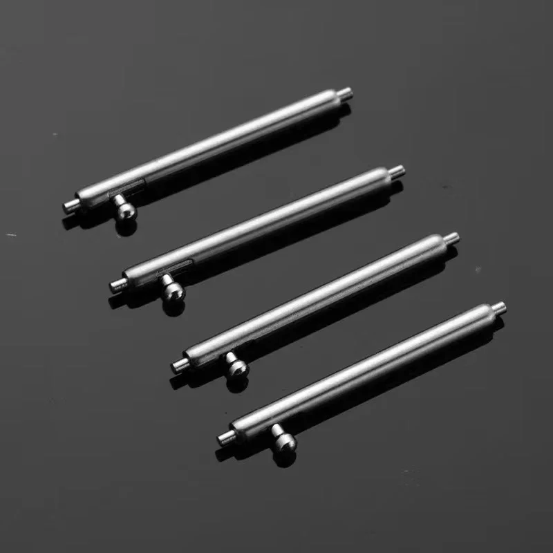 Set of 10 Stainless Steel Quick Release Spring Bar Watch Strap Links (1.5mm/1.8mm Diameter, 12mm-26mm Width)