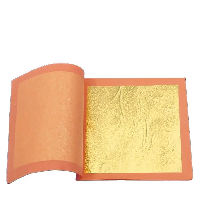 22KGoldLeafRealGoldFoil25pcsBookletGoldLeafSheet92Gold