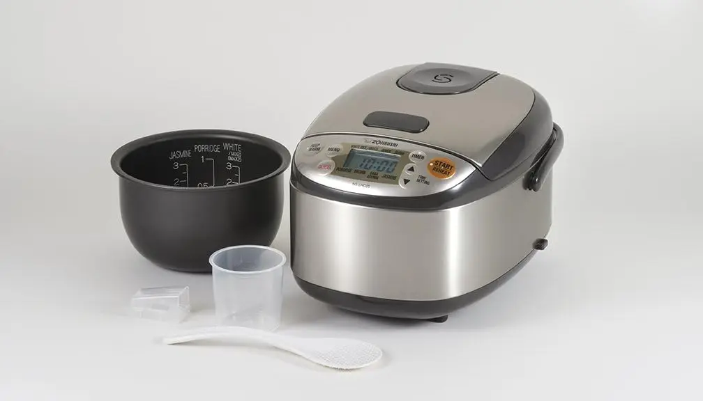 NS-LHC05 Micom Rice Cooker & Warmer, Stainless Dark Brown, 3 Cups Uncooked 3