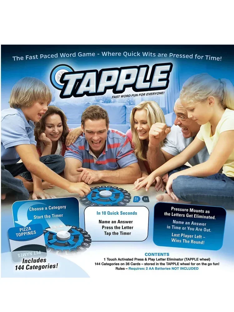 Tapple Board Game A Creative And Entertaining Interactive Desktop Game For All Ages