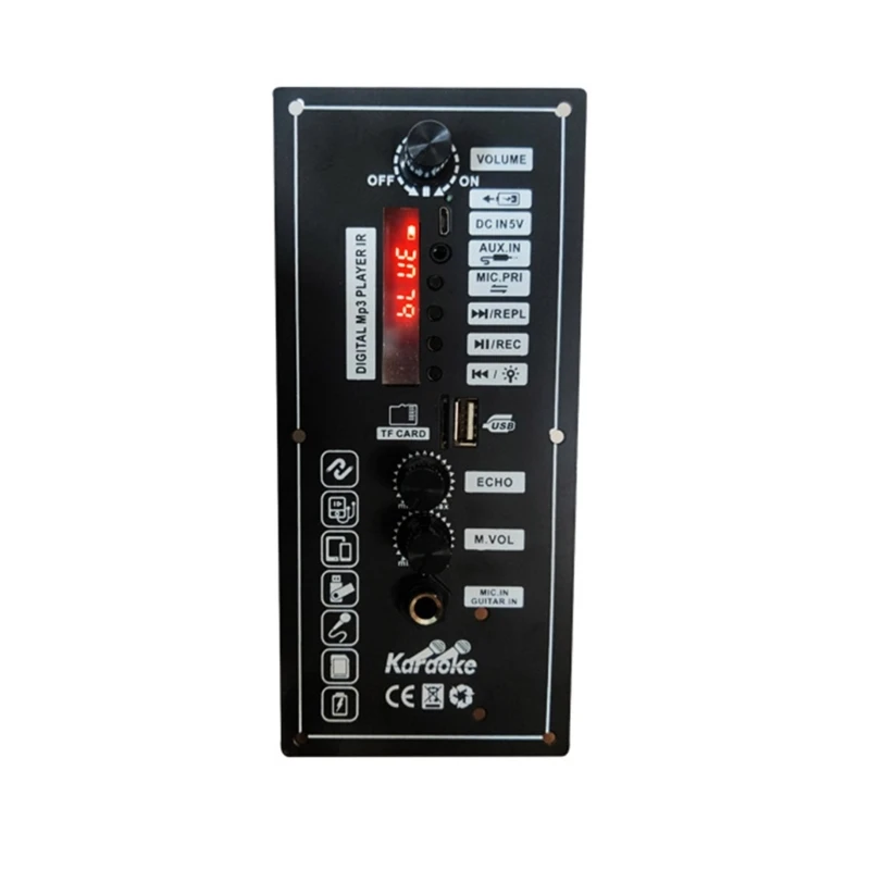 Power Amplifier Board For Car Square Dance Bluetooth-compatible Speaker 3.7V-Lithium Battery Rechargeable audio amplifier board audio speaker