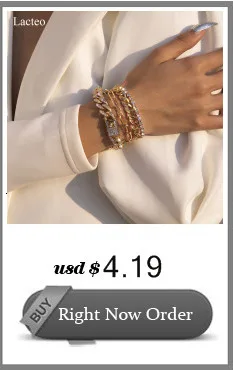 Lacteo Bohemian Colorful Painted Aluminum Chain Charm Bracelet Jewelry For Women Fashion Trendy Cross Chain Bangle Bracelet