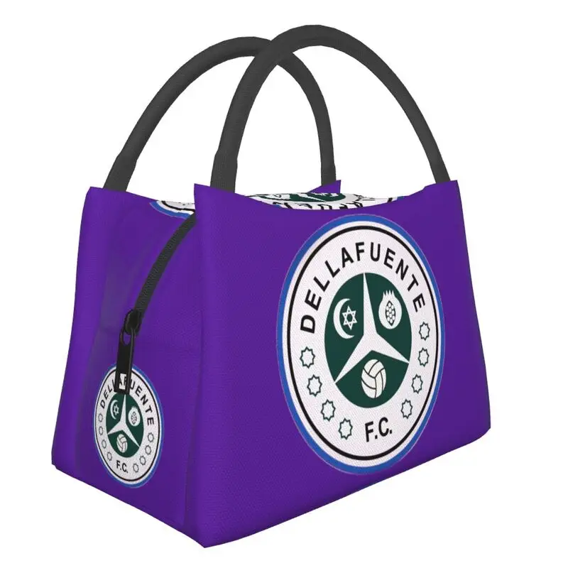 

Изолированные сумки для обеда Dellafuente FC для наружного пикника хип-хоп Рок Водонепроницаемый охлаждающий термальный Ланч-бокс для женщин