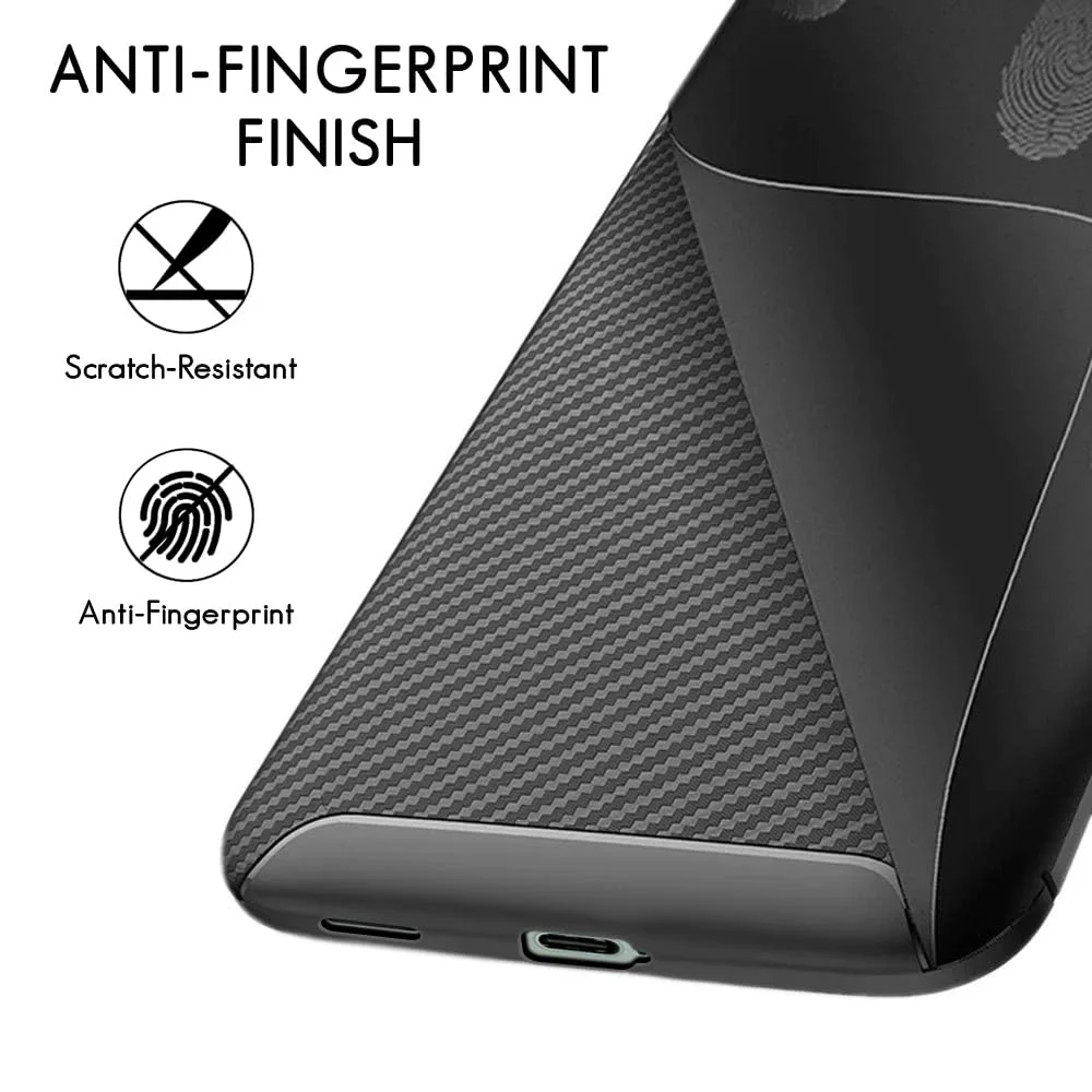 Carbon Fiber Protection Shockproof Silicone Case