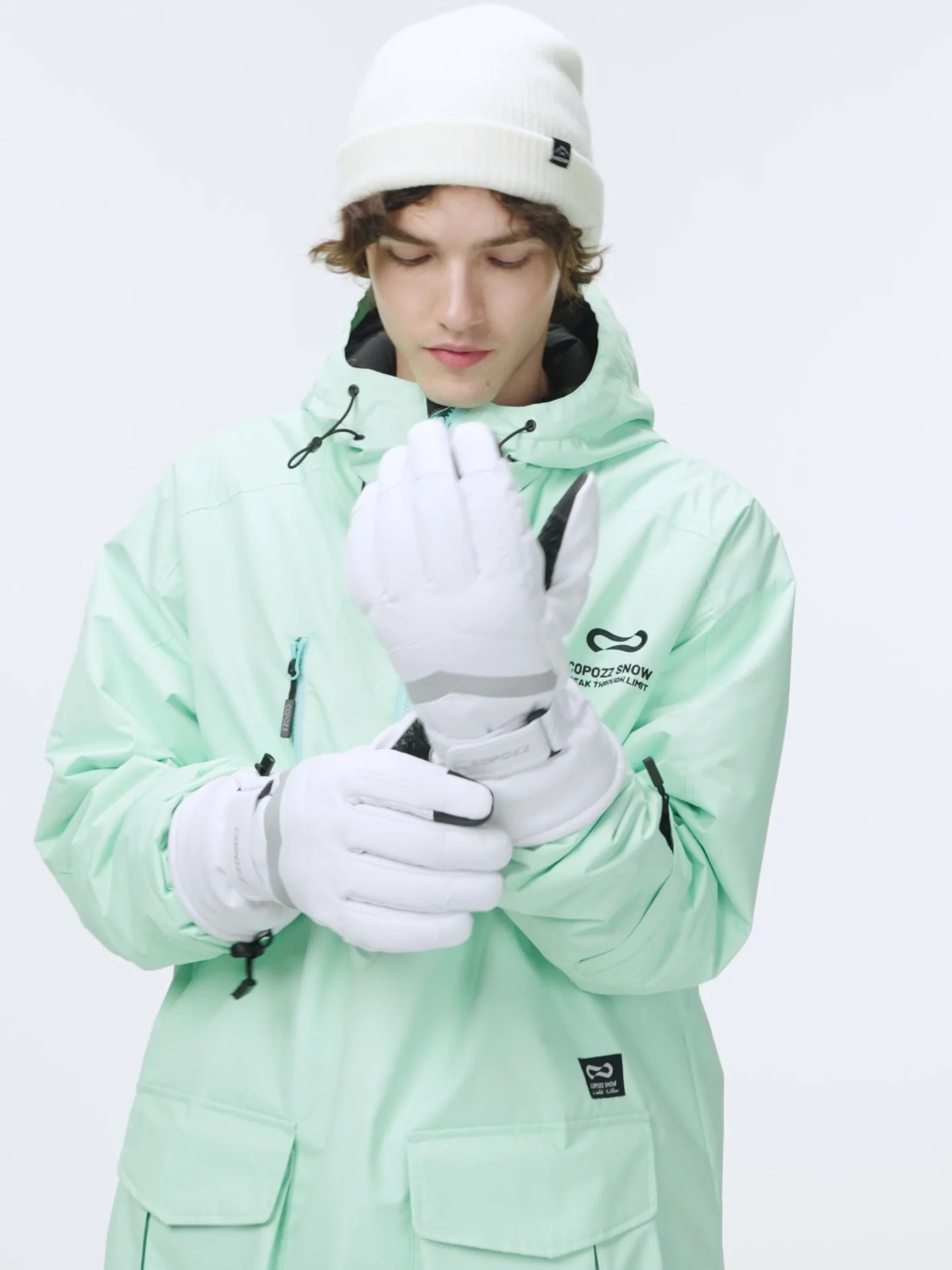 COPOZZ Winter-Skihandschuhe, Hipora-Membran, 3M Thinsulate, Snowboard- Handschuhe, thermische warme Touchscreen-Skihandschuhe fr Herren und Damen  - AliExpress 18