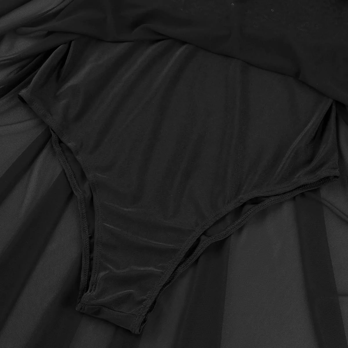 Ballet Leotard Women Sleeveless Sequin Asymmetric Mesh