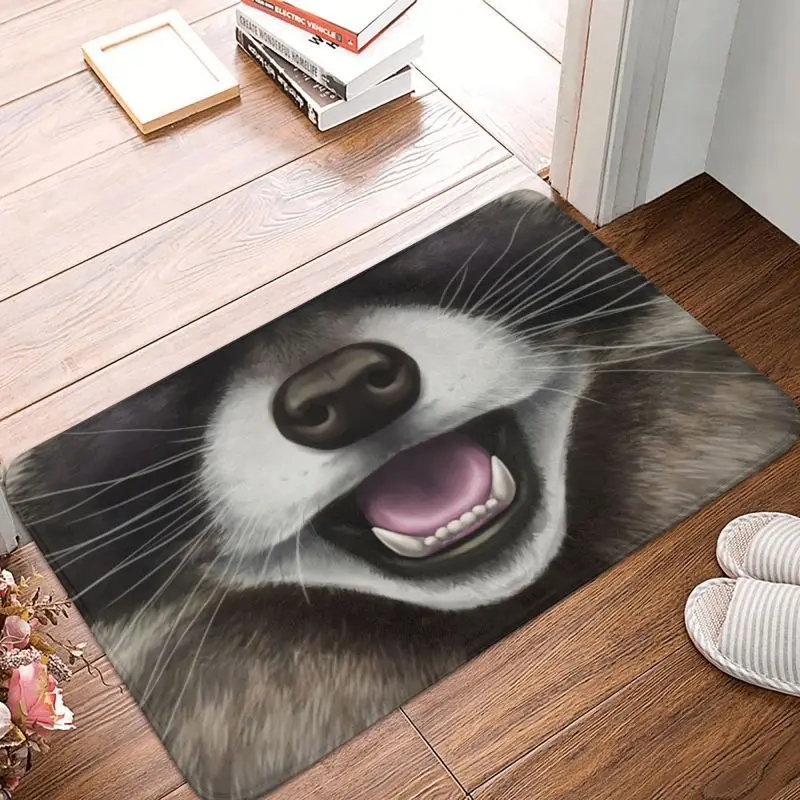 Divertente Animale Procione Porta D'Ingresso Pavimento Tappetino D'Ingresso Cestino Esterno Panda Racoon Cucina Bagno Zerbino Balcone Tappeto Tappeto