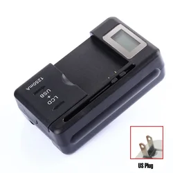 Universal Charger with LCD Display - Portable Multifunctional Battery Charger - Bundle 1 (US)