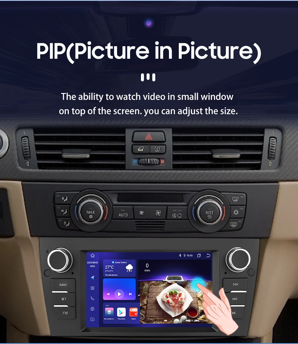 Hizpo 7'' 2Din Android 13 Auto Intelligente System Für BMW 3 Serie E90 E91 E92 E93 AI Auto Multimedia GPS CarPlay AUTO DSP 4G 7862 – Detail 32