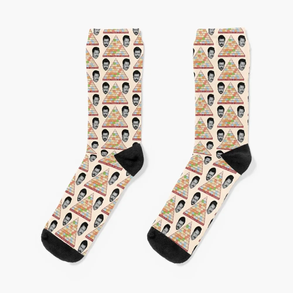 Ron Swanson's Pyramid Of Greatness Socks set Crossfit Woman Socks Men's