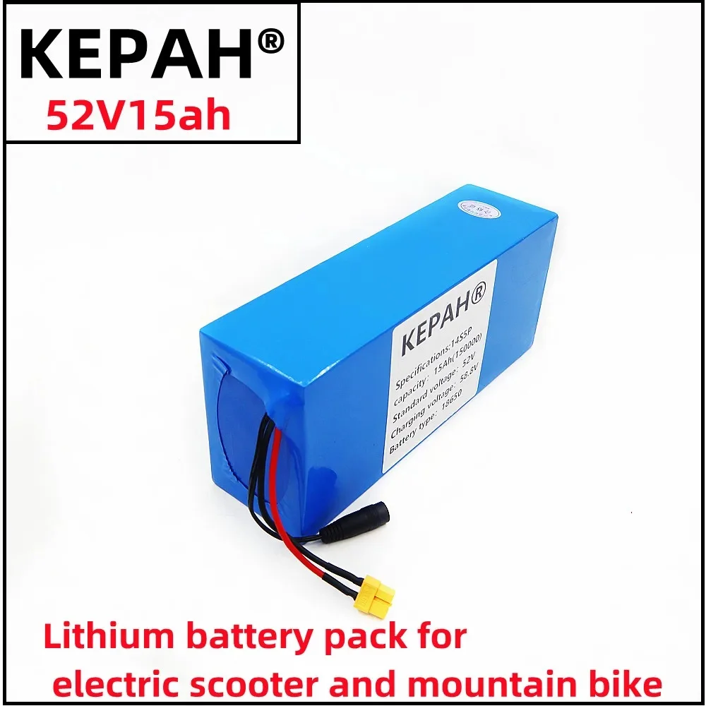 

The new 52V15ah14S5P electric vehicle lithium P battery pack is suitable for electric scooter mountain bike 250-1000w+charger
