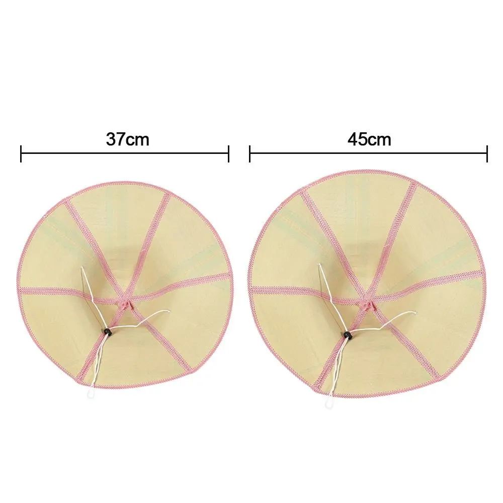 Men Women Fishing Sunshade Foldable Straw Hat Rattan Anti-ultraviolet Fisherman's Cap Big Visors