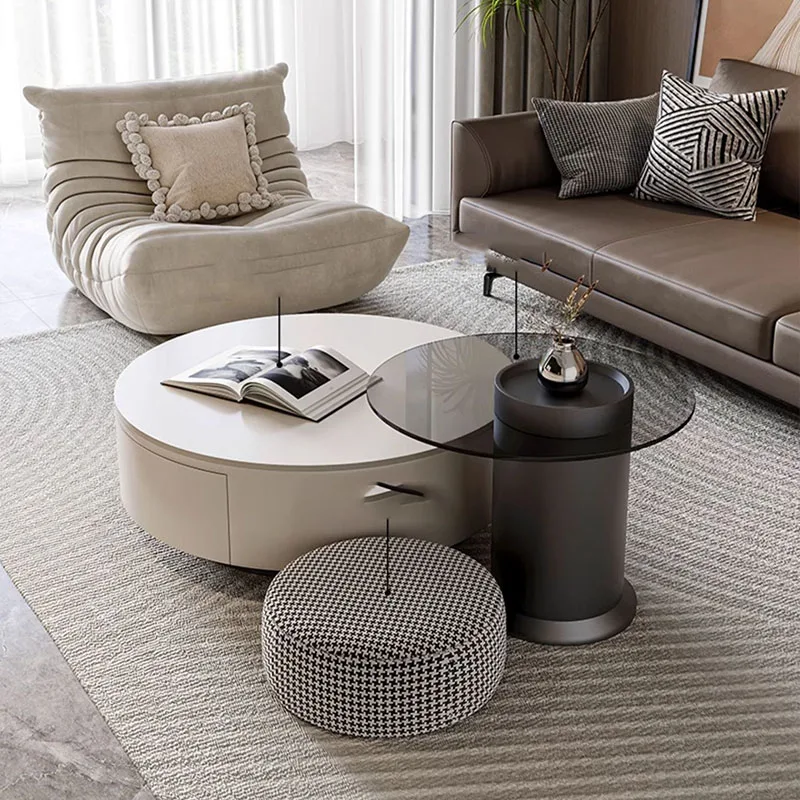 

Round Coffee Entrance Table Side Sofa Entryways Nightstands Tea Table Luxury Floor Moveis Para Casa Furniture Living Room