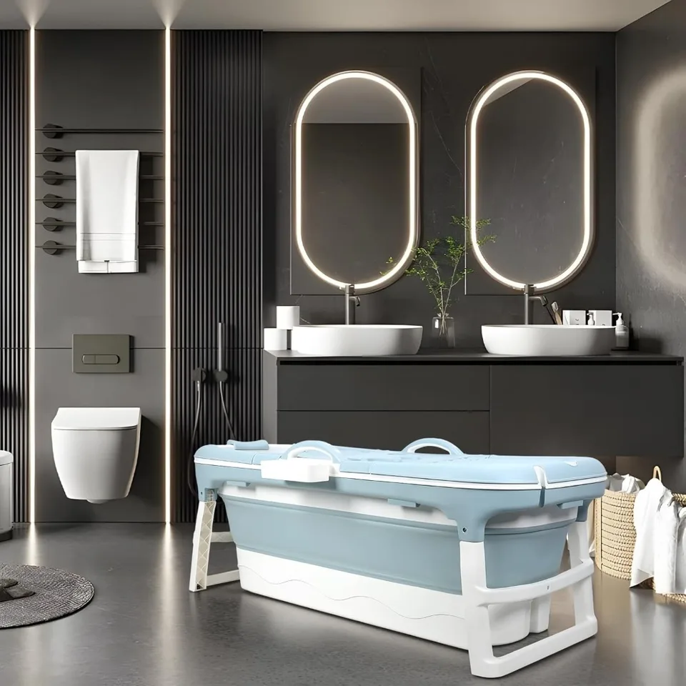 Portable Adult Bathtub Foldable Relaxation Design