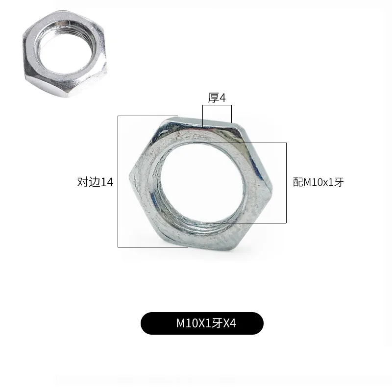 Nut-M10x1x4-10pcs