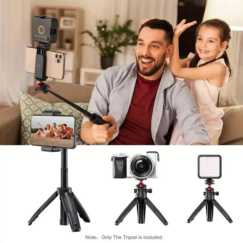 휴대용 확장형 삼각대 스탠드, 스마트폰, DJI 캐논 카메라, 라이브 스트리밍 홀더와 호환, 여행용