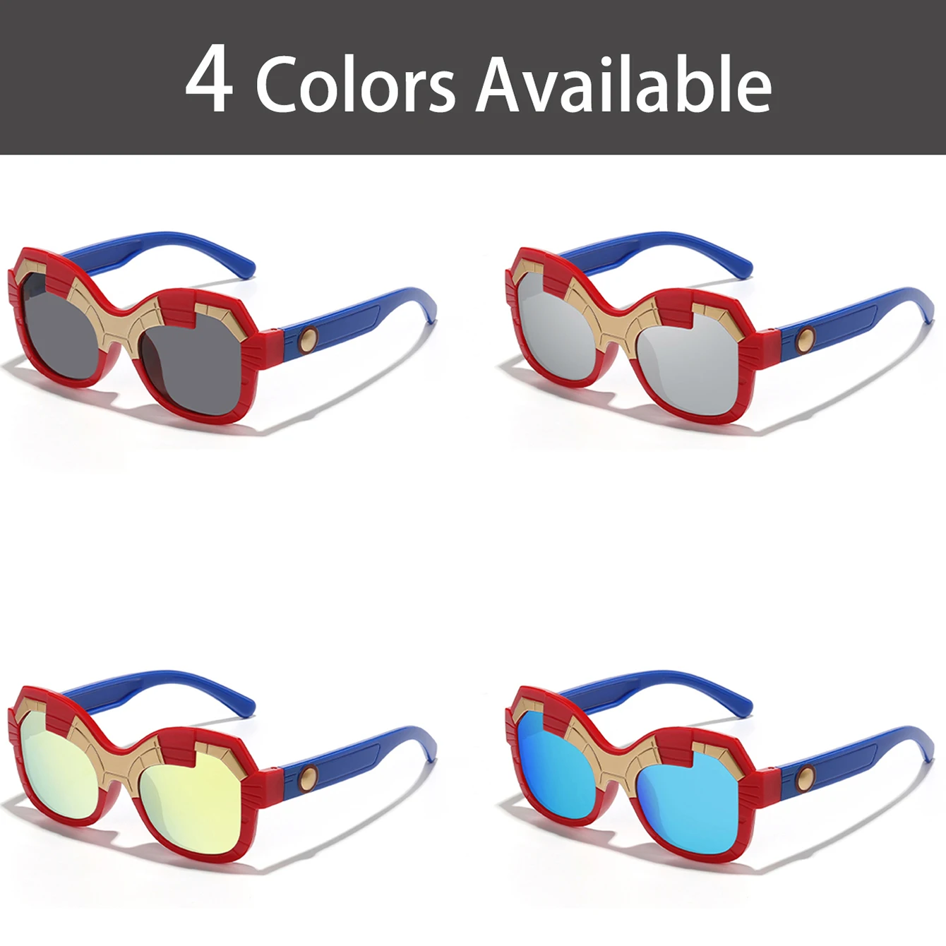 Robot Sunglasses Anti-reflective Outdoor Sun Glasses for Children