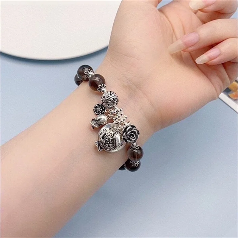 

Sterling Silver Bracelet S925 For Woman Female Girl And Man Male Boy Original Manual Lovers Retro Gift Boutique Fashion Jewelry