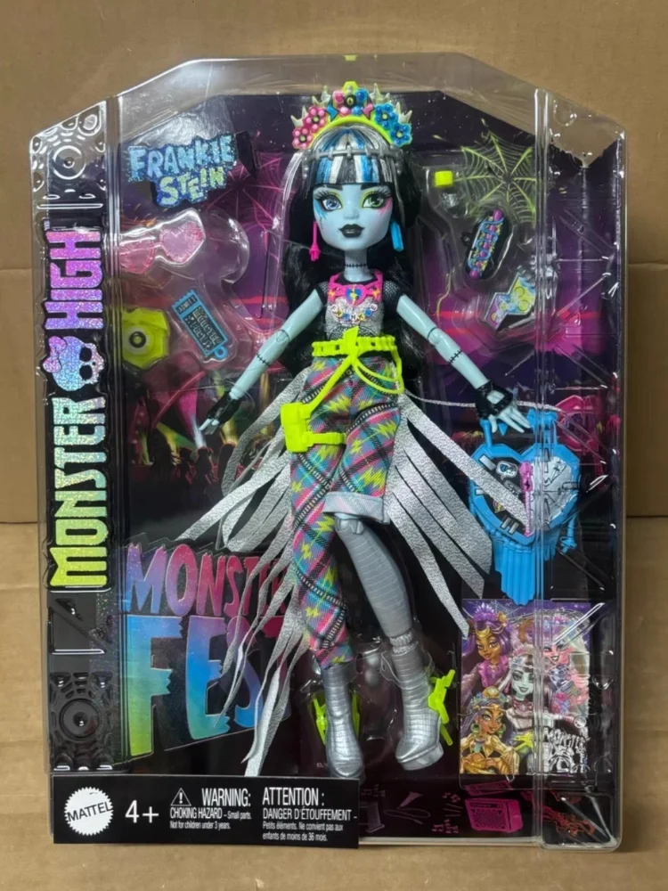 Monster High Frankie Stein Festival Series Figura de ação colecionável Presente oficial para fãs e colecionadores Presentes de feriado