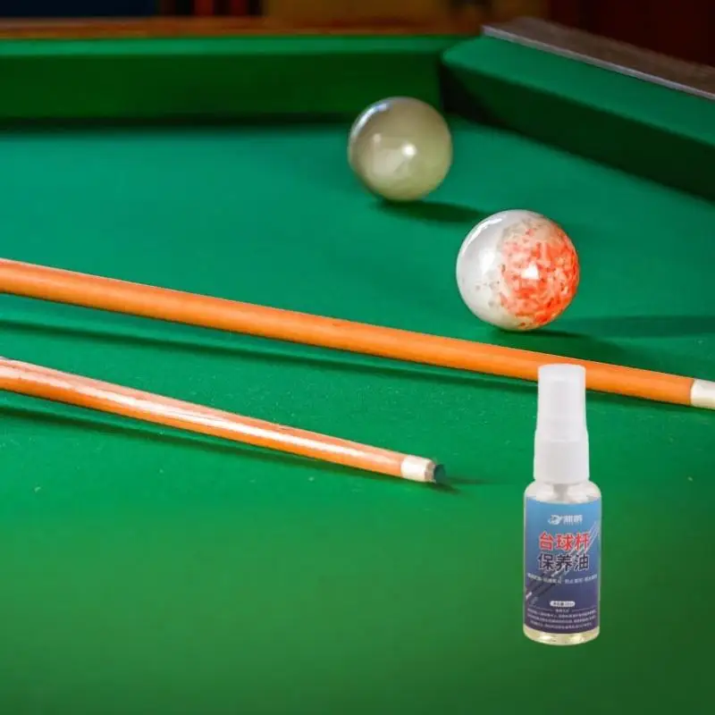 Pool Cue Oil Billiard Ball Rod Oil With Towel Billiards Club Cleaner Restores Polishes Shines Removes Dirt Dust Nourishes Wood