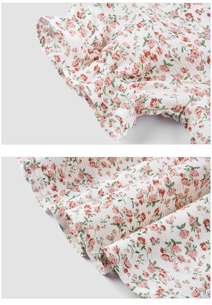 Vestidos Mujer Vestido Halter de Gasa Atado Mori Temperamento Romántico Verano Textura Floral Hada Dulce