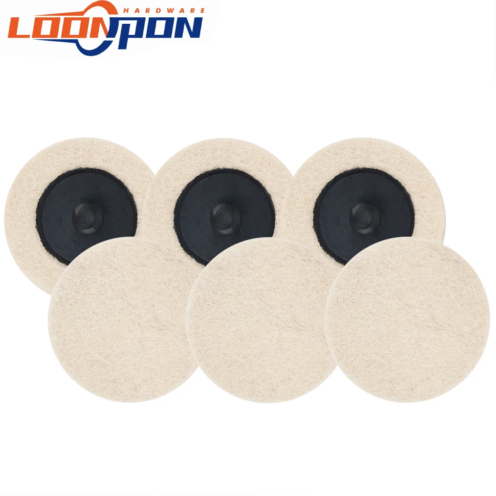 

1PC 2inch/3inch Optional Flocking Wool Felt Polishing Wheel Polishing Wax Ball for Metal Plastic Glass Wood Mirror Finish