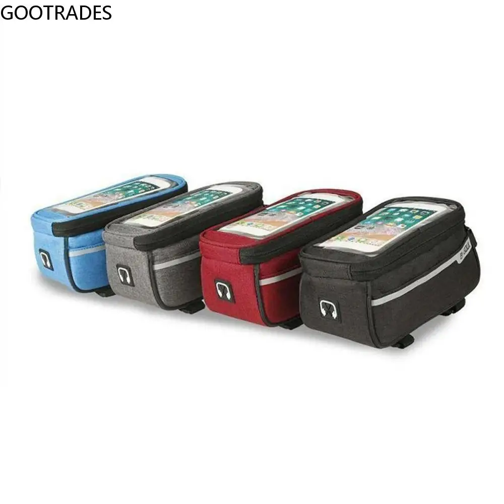 

Touch Handlebar Pouch Cycling Bag Phone Holder Bicycle Bags Frame Front Top Tube Bag Bicycle Mobile Phone Bag Phone Screen Case