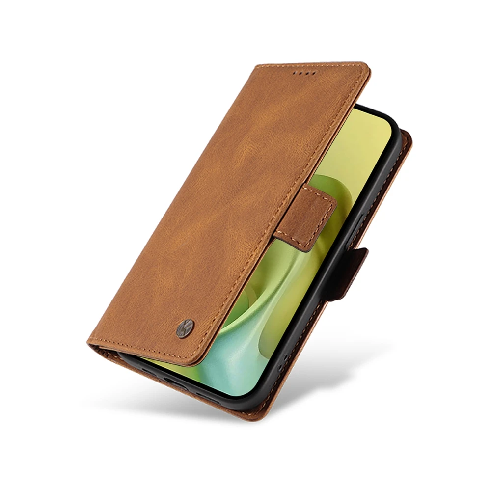 Premium Magnetic Flip Leather Phone Case – Sleek and Stylish Protection