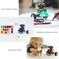 Microbit-Voiture Robot Intelligente V2, Kit de Tournesol Électronique, Ensembles STEM Dos pour Enfants, Codage et Pigments, ApprentiCumbria 3