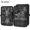 9/19/30pcs Manicure Set Stainless Steel Nail Clipper Set Multi-functional Nail Cutter Fingernail Clippers Eyebrow Scissor Kit 1