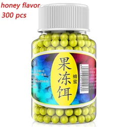 Jelly Lure Fish Food Attractant with Nutritious Egg Aroma - 300 PCS (Honey flavor 300PCS)