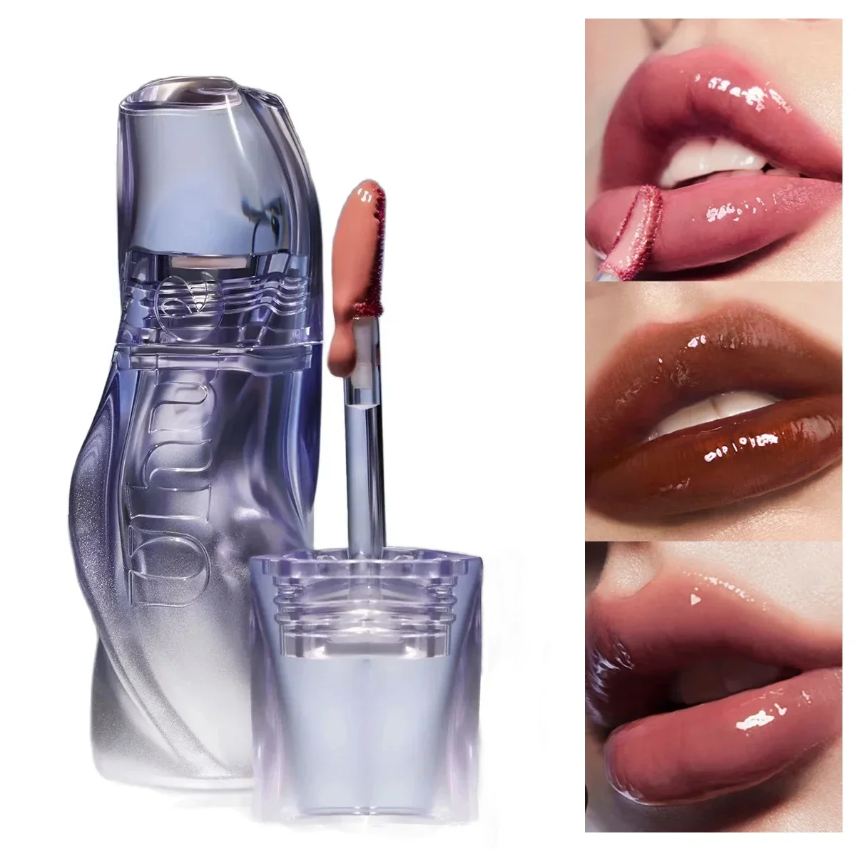 Uhue Nude Mirror Lip Gloss Main Series Liquid Lipstick Moisturizing Hydrating Water Light Glass Jelly Plump Lip Glaze Oil Makeup 3