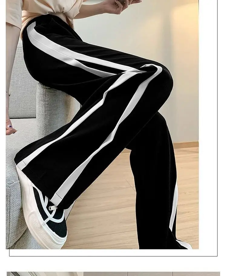 Fashion Women's Set Spring/Summer Korean Edition New Printed Top Sports Casual Wide Leg Pants Age Reducing Two Piece Set