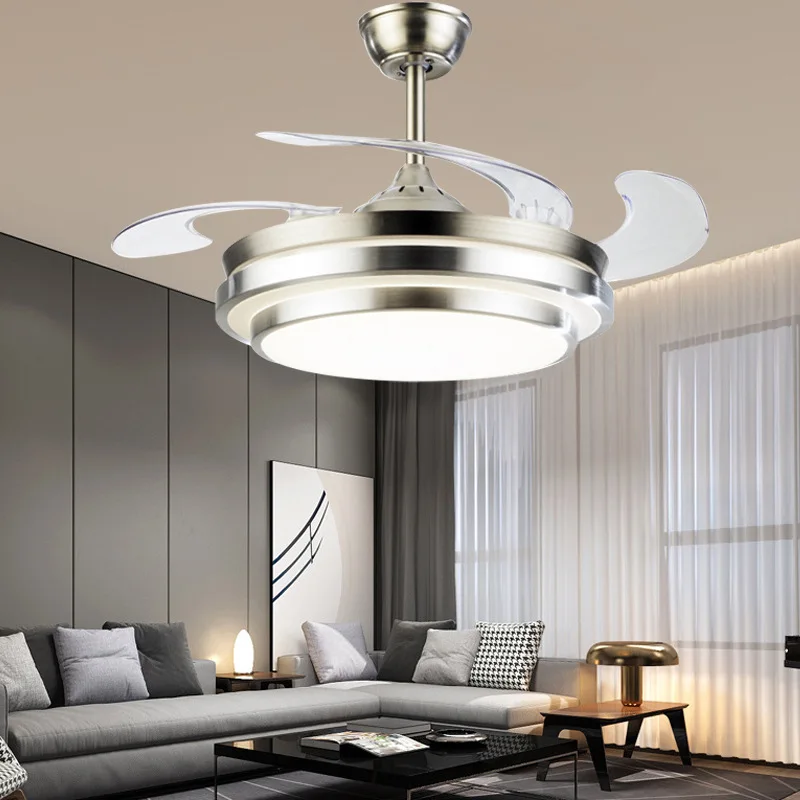 

Modern Ceiling Fan Lamp ABS Fan Blade Acrylic LED 220v 36/42 Inches Remote Control Living Room Bedroom Restaurant Lighting