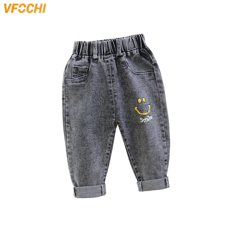 

VFOCHI 2022 Baby Boy Jeans Denim Pants for Kids Trousers Toddler Clothing Elastic Waist Boy Pencil Pants 1-4T Boy Jeans