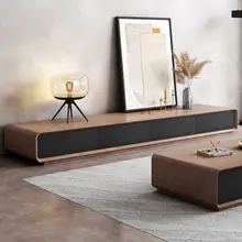  Modern Wood TV cabinet , Rectangular Media Console with 4 Drawers for up to 80 Inch TV, 78.74